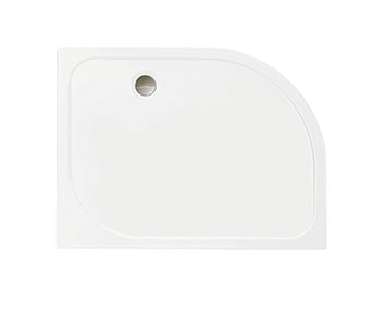 Merlyn Touchstone Right Hand Offset Quadrant Shower Tray 1000x800mm White [S108QRTO]
