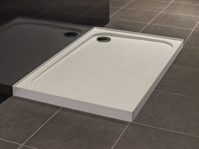 Merlyn Square Shower Tray with 4 Upstands 760mm White [S76SQUP]