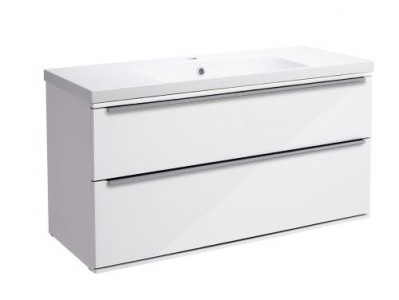 Roper Rhodes Scheme 1000 Wall Hung Vanity Unit - Gloss White [SCH1000D.GW] [BASIN NOT INCLUDED]