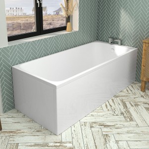 Eastbrook 42.1062 Malin Single Ended Bath 1700 x 750mm (440mm depth) Beauforte (Bath Panels NOT Included)