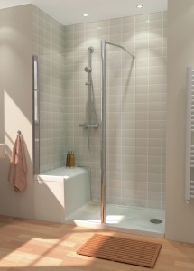 Lakes Classic Seated Shower Tray 1500x800mm Clear Glass (Shower Panels NOT Included) [LKST8015]