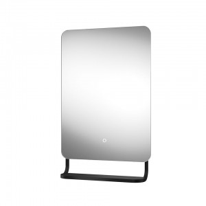 Sensio SE30098P0 Harbour Illuminated Mirror with Hanging Shelf Matt Black