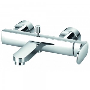 Flova SMWMBSM Smart Wall Mounted Single Lever Bath & Shower Mixer (Excludes Kit) Chrome