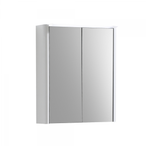 Imex Ceramics SU50TDMCWG Suburb Two Door Mirror Cabinet Light & Socket 500mm White Gloss