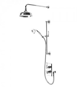 Tavistock Varsity Dual Function Shower System with Shower Head & Handset Chrome [SVA1615]