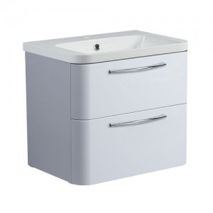 Roper Rhodes System 600 Wall Mounted Basin Unit - Gloss Light Grey [SYS600D.LG] [BASIN NOT INCLUDED]