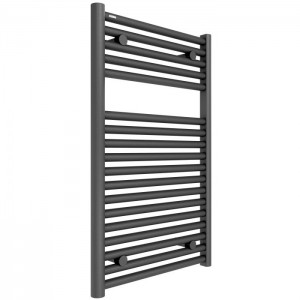 Tissino  Hugo2 Electric Towel Radiator with Temperature Regulating Element 812 x 500mm Anthracite [THU-602-AN]