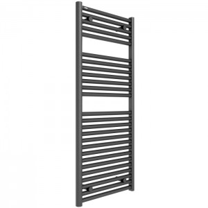 Tissino Hugo2 Towel Radiator (for Central Heating) 1212 x 500mm Anthracite [THU-104-AN]