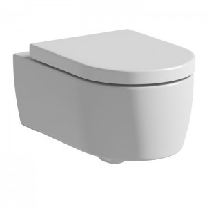 Tissino Angelo Wall Hung Pan & Soft Close Toilet Seat White [TAN-114]