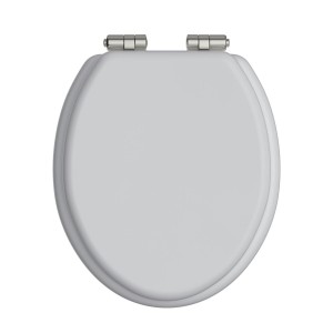 Heritage Toilet Seat Soft Close Vintage Gold Hinges - White Gloss