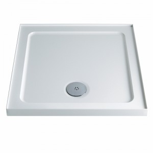 Twyford Square Shower Tray with Upstands 800mm White [BJTR6221WH]