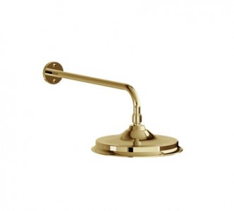 Burlington V11GOLD Straight Shower Arm (Wall Mounted) Gold (Shower Head NOT Included)