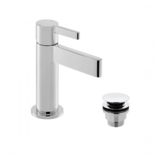 Vado Edit Cloakroom (Mini) Mono Basin Mixer Tap with Universal Waste (Single Taphole) Chrome [EDI-100M/CC-CP]