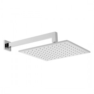 Vado Nebula Shower Head with Shower Arm 300mm (12 inch) Square Chrome [NEB-SQ/30-SA-CP]