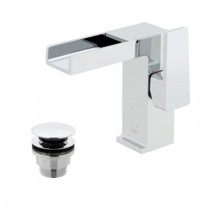 Vado Synergie Mono Basin Mixer Tap with Universal Waste (Single Taphole) Chrome [SYN-100/CC-C/P]