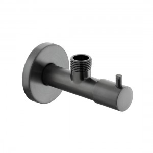 Individual by Vado Angle Valve 1/2 x 1/2 inch Brushed Black [IND-230-BLK]