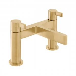 Individual by Vado Edit Deck Mounted Bridge Bath Filler Tap Brushed Gold [IND-EDI137-BRGK]