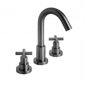 Individual by Vado Elements Deck Mounted Bath Filler Tap (3 Tapholes) Brushed Black [IND-ELW135/NH-BLK]