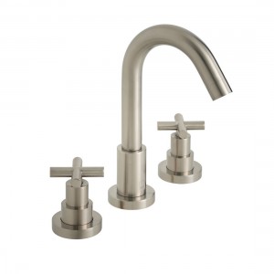 Individual by Vado Elements Deck Mounted Bath Filler Tap (3 Tapholes) Brushed Nickel [IND-ELW135/NH-BRN]