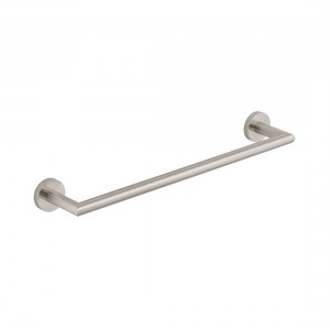 Individual by Vado Spa Towel Rail 450mm (18 inch) with Knurled Accents Brushed Nickel [IND-SPA184-45-BRNK]
