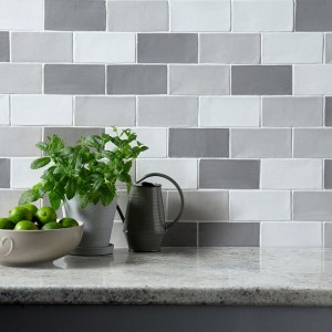 Verona Handmade Ceramic Wall Tile 150 x 75mm Grigio [P10267]