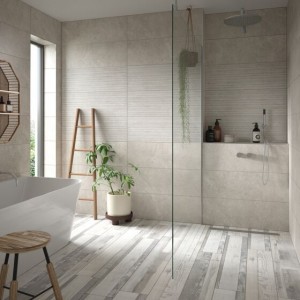 Verona Darwin Porcelain Floor & Wall Tile 1140 x 200mm Grey Wood Effect [P10876]