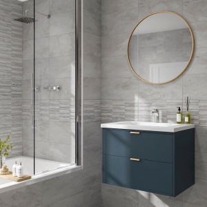 Verona Blakeley Ceramic Wall Tile 500 x 250mm Matt Grey [P11879]