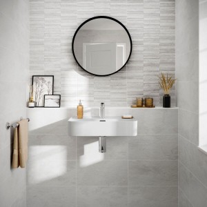 Verona Blakeley Ceramic Wall Tile 500 x 250mm Matt White [P11881]