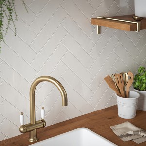 Verona Handmade Ceramic Wall Tile 300 x 75mm Cream [P11989]