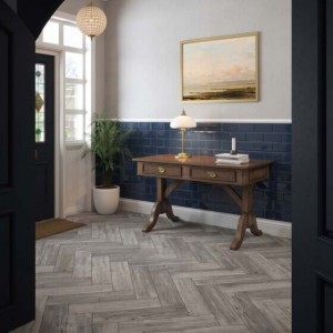 Verona Dalby Porcelain Floor & Wall Tile 600 x 150mm Grey Oak [P12597]