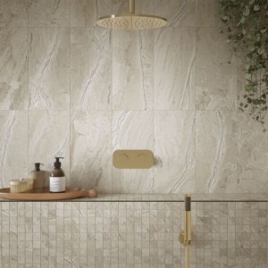 Verona Earthsong Porcelain Anti-Slip Floor & Wall Tile 600 x 300mm Natural [P12809]