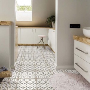 Verona Garcia Porcelain Floor & Wall Tile 200 x 200mm Geo Grey [P12832]