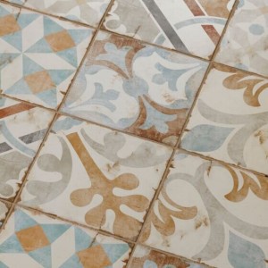 Verona Garcia Porcelain Floor & Wall Tile 200 x 200mm Patrona Patchwork Mix [P12833]