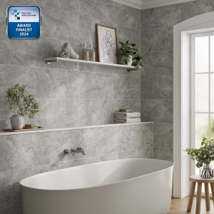 Verona Hugo Ceramic Wall Tile 600 x 300mm Grey Matt [P13000]