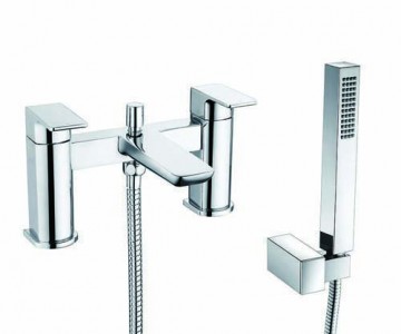 The White Space Veto Bath Shower Mixer with hose and handset - Chrome [VET5C]