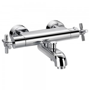 Flova XLTBSMWM XL Wall Mounted Thermostatic Bath & Shower Mixer (excl Kit) Chrome