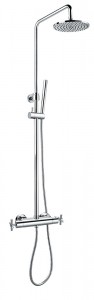 Flova XLTSKIT XL Thermostatic Exposed Shower Column Chrome